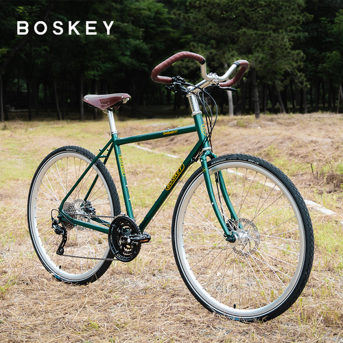 BOSKEY不死骑Overlander环球长途旅行车钢架舒适复古自行车