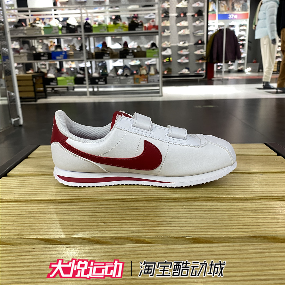 耐克男女童鞋CORTEZ BASIC SL BPV魔术贴阿甘运动板鞋904767-101