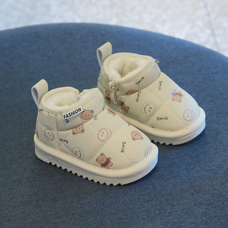 宝宝雪地靴小童冬季新款加绒加厚软底防滑男女童学步鞋保暖大棉鞋,淘宝优惠券,粉丝福利购,淘宝优惠卷