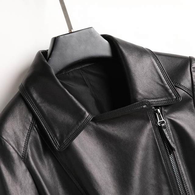 Fa Gedi 2024 spring new style slimming leather jacket