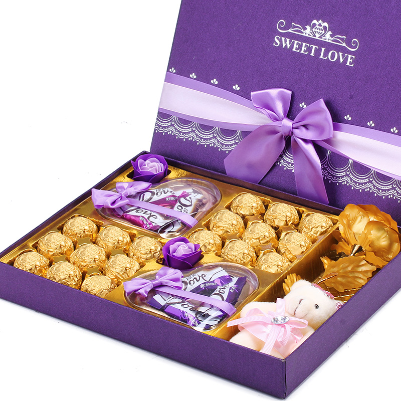 德芙巧克力礼盒装送女朋友女生闺蜜生日情人节礼物老婆实用创意品