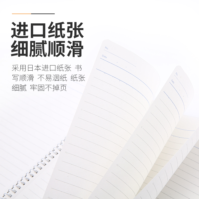 日本kokuyo国誉campus东大笔记本侧翻线圈记事本中学生女日记本易撕本无线胶装点线本子a5/b5 - 图3