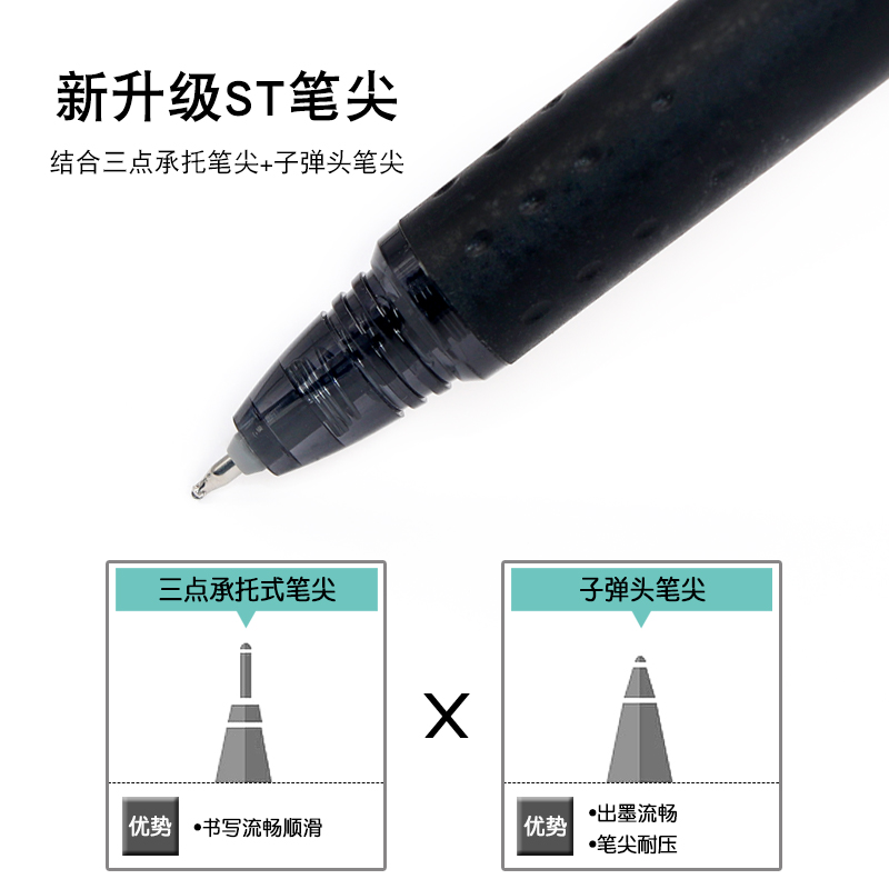 日本进口pilot百乐可擦笔按动式中性笔3-5年级小学生用的黑色蓝色男孩juice up笔尖BLRT-FRP5针管式0.5-图3