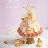 Запеченная торт инструмент сетевая красная пожелания дерево торт рождественский ело