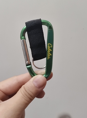 8D扁绿色带编织带  汽车钥匙扣快挂扣背包扣包包扣