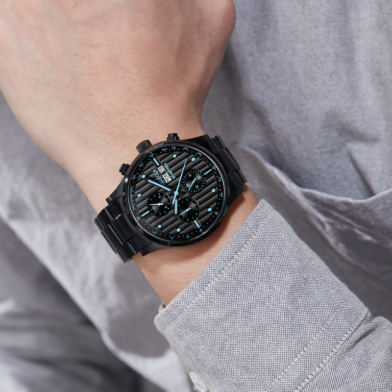 新款正品卡罗莱全自动男士潮机械表 卡罗莱乔翔国产腕表