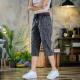 2026 Summer New Men's Multi-Pocket Cropped Pants stretch Tall and Slim Thin breathable Ice Silk Shorts Casual Shorts