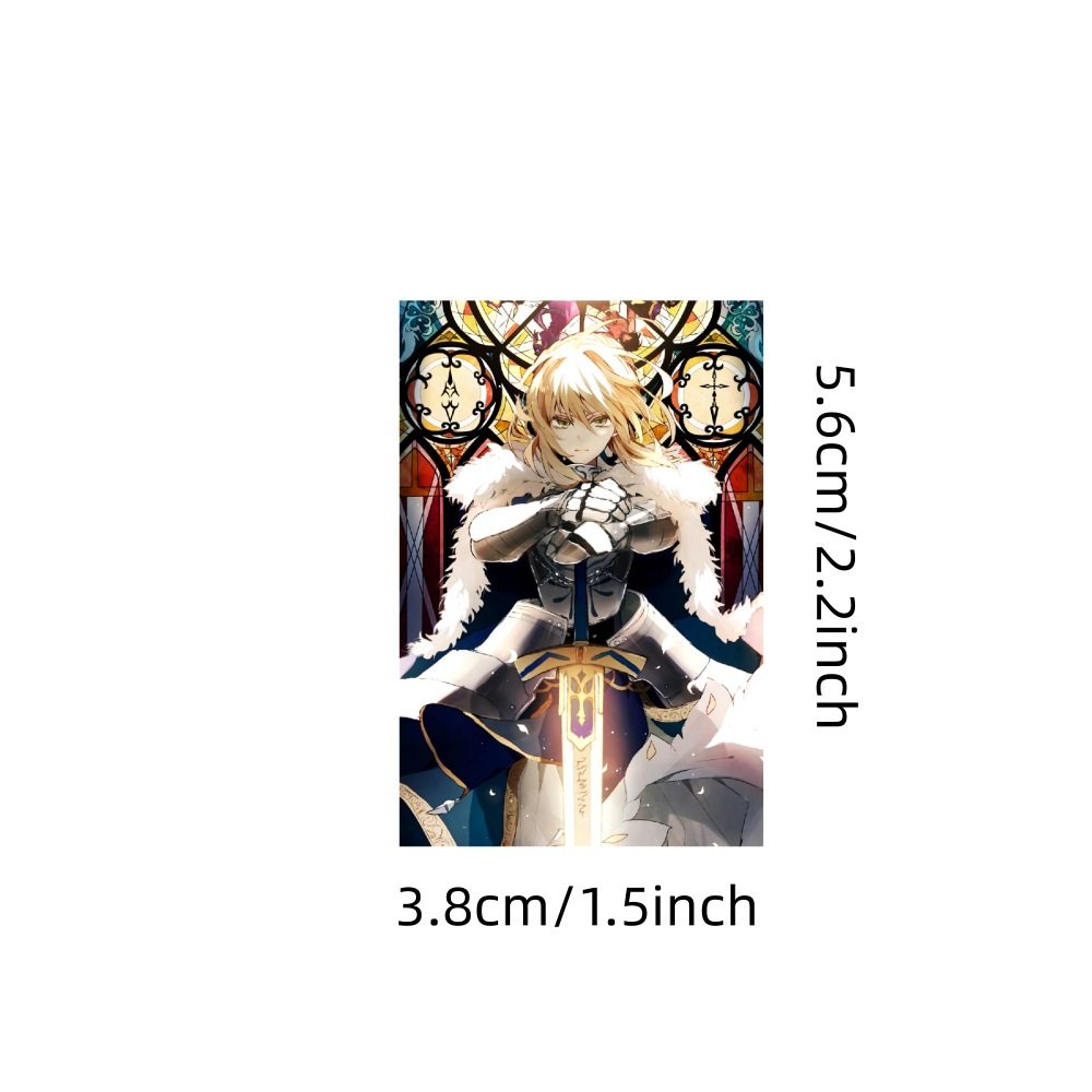 50张FATE贞德Saber/吾王花嫁笔记本滑板冰箱行李箱电瓶车吉他贴纸,淘宝优惠券,粉丝福利购,淘宝优惠卷