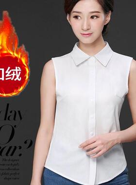 韩版纯棉白色衬衫假领