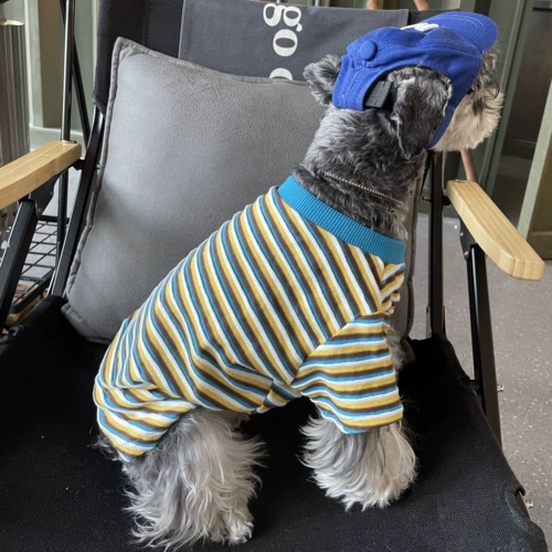 Летняя тонкая одежда для собак dou xuenari barline teddy shiba inu cat tide net net red pet одежда