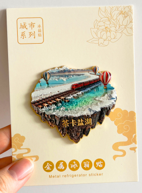 青海旅游文创冰箱贴磁贴茶卡盐湖