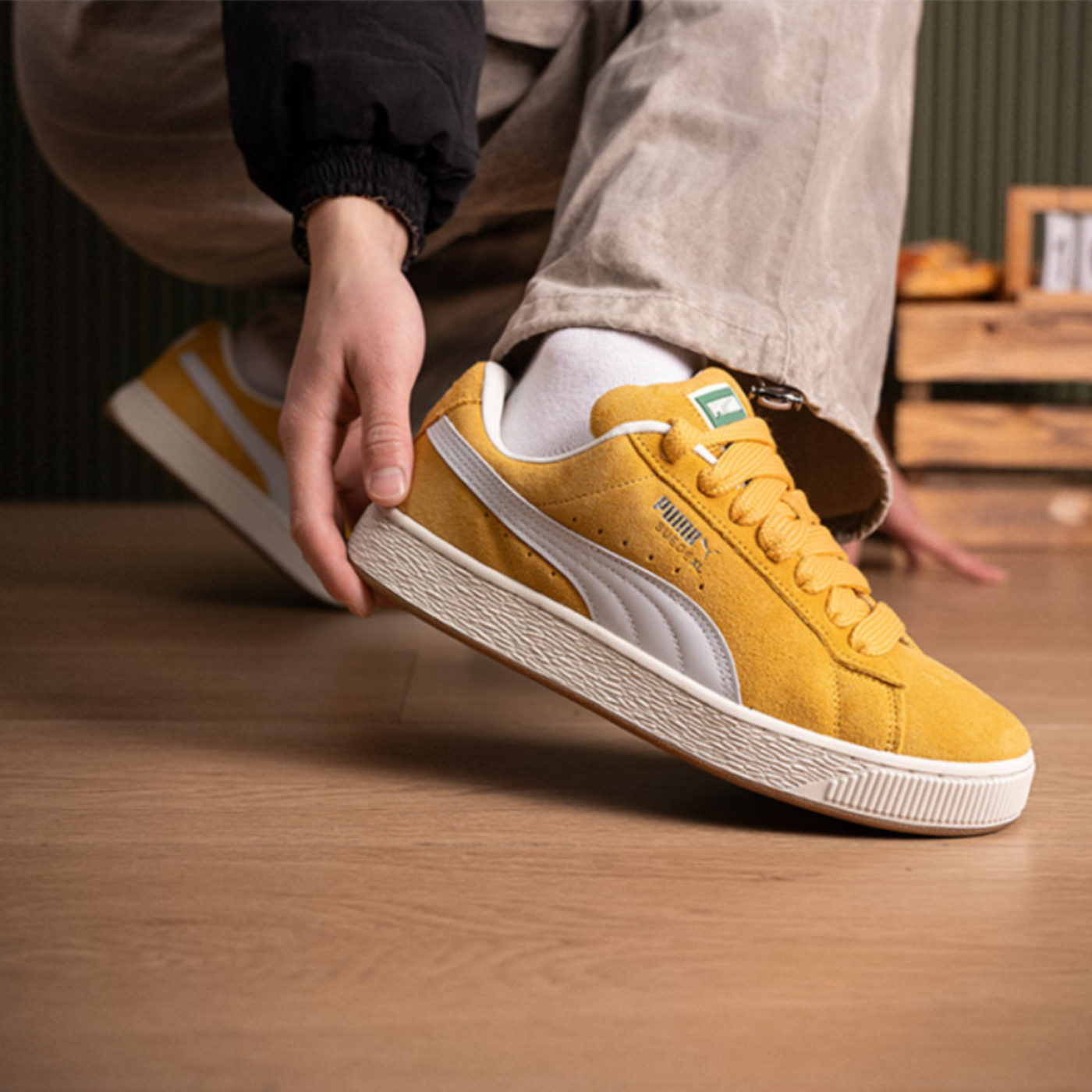 Puma/彪马 Suede XL 网布皮革 舒适百搭 轻便 耐磨防滑面包鞋板鞋,淘宝优惠券,粉丝福利购,淘宝优惠卷