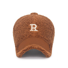 пляжная шляпа 秋冬季网红款泰迪绒保暖棒球帽时尚女士街拍百搭鸭舌潮流ins帽子