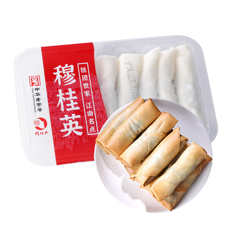 中华老字号无锡穆桂英休闲美点传统油炸酥脆小吃点心多口味春卷,淘宝优惠券,粉丝福利购,淘宝优惠卷