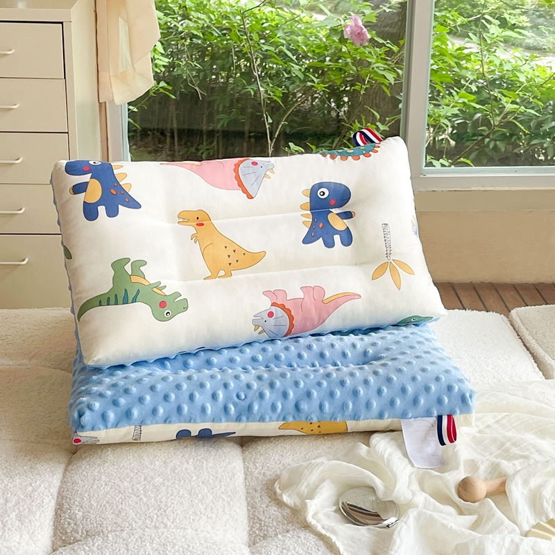 儿童枕头安抚豆豆枕纯棉四季通用小学生幼儿园宝宝婴儿枕芯可水洗 - 图1