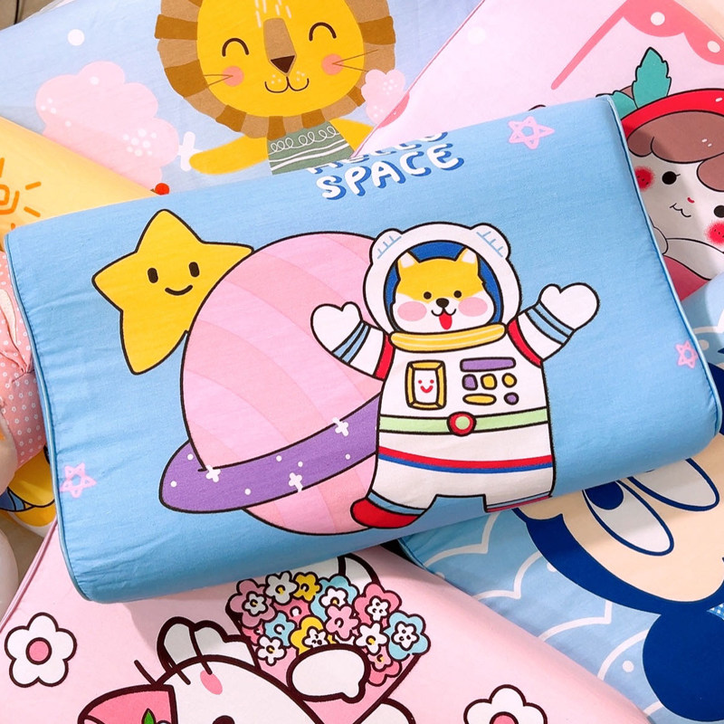 儿童枕头天然乳胶枕纯棉护颈枕芯宝宝枕套幼儿园全棉小学生记忆枕,淘宝优惠券,粉丝福利购,淘宝优惠卷