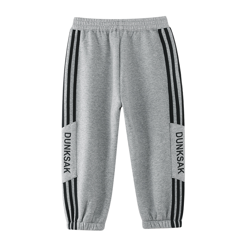 左西童装男童加绒裤子儿童2025新款束脚裤秋冬抗静电运动休闲长裤 - 图3