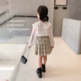 Рубашка, детская шифоновая кукла, осенняя, кукольный воротник, подходит для подростков, коллекция 2021, в западном стиле