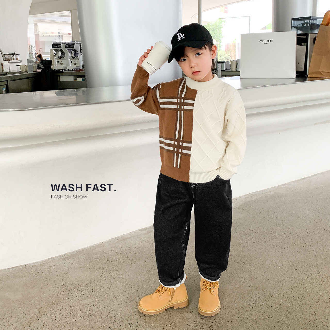 左西童装男童加绒牛仔裤秋冬款儿童加厚保暖长裤2025新款男孩裤子,淘宝优惠券,粉丝福利购,淘宝优惠卷