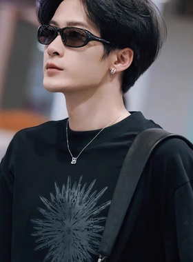 檀健次同款时尚飞行员式墨镜男女高级感户外骑行镜防紫外线太阳镜