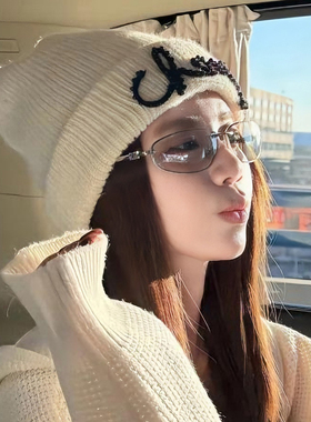 jennie同款Y2K辣妹气质无框墨镜女复古凹造型时尚显瘦太阳眼镜潮