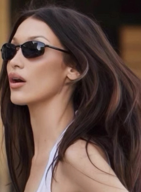 贝拉白敬亭同款欧美ins风方框猫眼时髦高级网感墨镜女街拍太阳镜