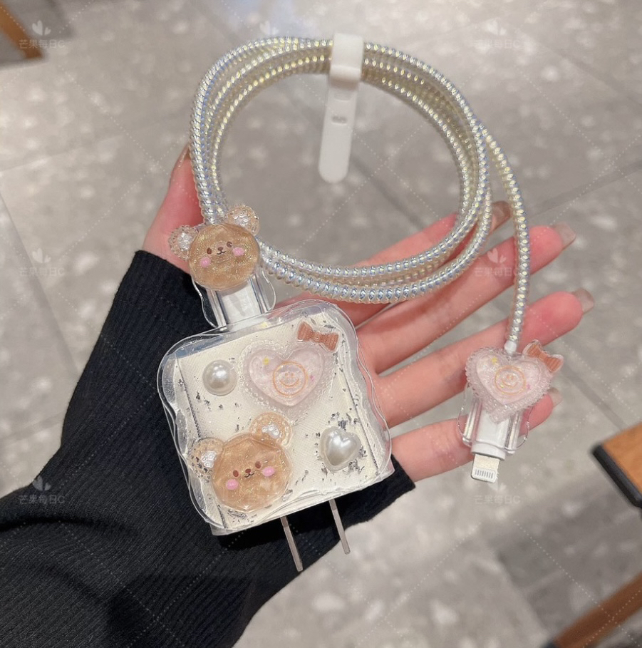 数据线保护套67/100w/120w适用小米17充电器红米note13壳k70k60 - 图1