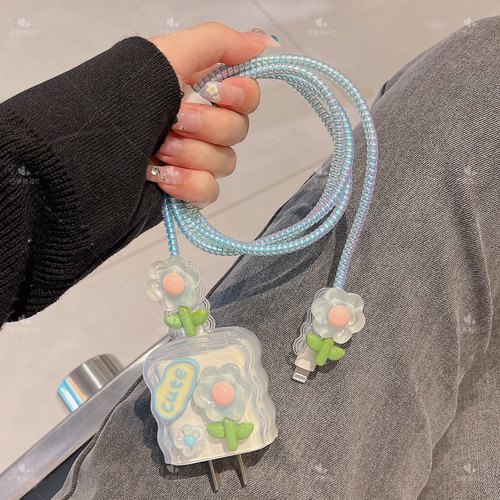 数据线保护套20w适用苹果17充电器iPhone14 13promax女15快充16壳 - 图2