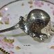 European sterling silver hand-carved long-handled tea drain tea filter afternoon tea special utensil medieval silverware