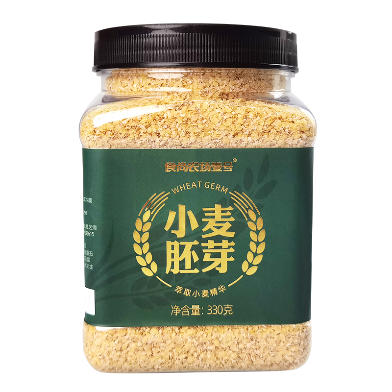 食尚农场小麦胚芽粉片即食天然营养纤维代早餐谷物无加糖330g×2 - 图3