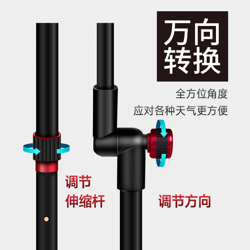 姜太公新款通风伞双层钓鱼伞超轻加固加厚防风雨伞垂钓遮阳伞鱼伞图片