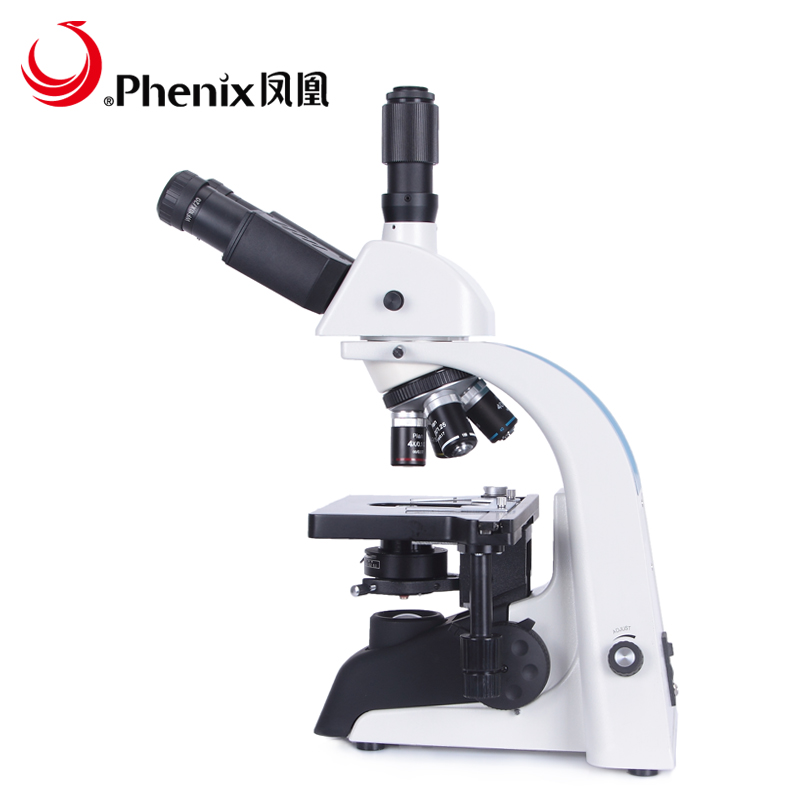 江西凤凰PH100三目光学显微镜1600倍专业仪器可接摄像头高清晰-图2