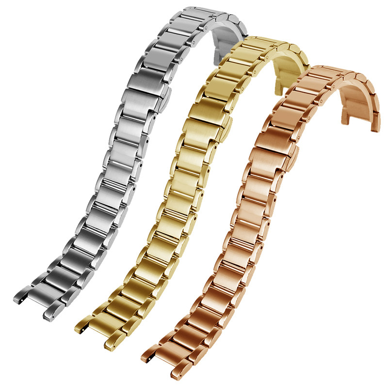 金属精钢凹凸口罗西尼卡西欧女表带 carterman卡特文配件