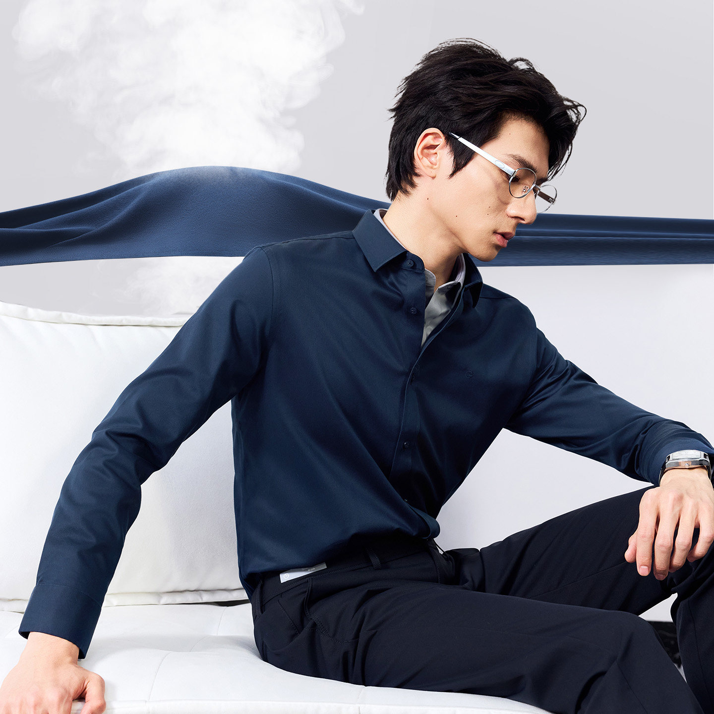 【免烫衬衫】金利来秋冬新款男士衬衣纯棉易打理商务白衬衫长袖男,淘宝优惠券,粉丝福利购,淘宝优惠卷