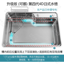 1 35 thickness 75 65 specifications embossing diversion integrated Japanese style trough