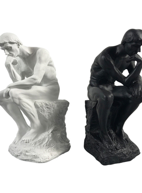 沉思者树脂软装桌面陈设人像雕塑