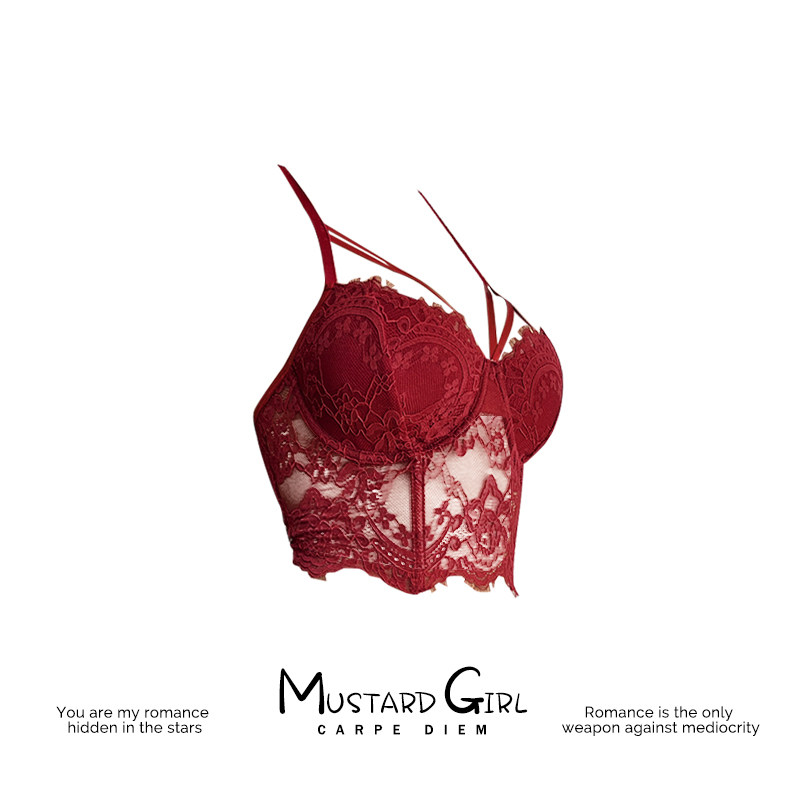 纯欲风蕾丝吊带背心女夏外穿2025新款酒红色欧美性感鱼骨抹胸上衣,淘宝优惠券,粉丝福利购,淘宝优惠卷