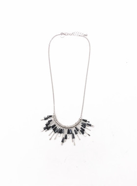 复古扇形流苏韩国短款毛衣链