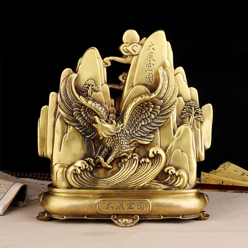 Pure Bonachaba Dapeng показывает, что Wing Eagle Eagle Swing Dragon Show Hongtu Office Craft Gifts Бизнес подарки