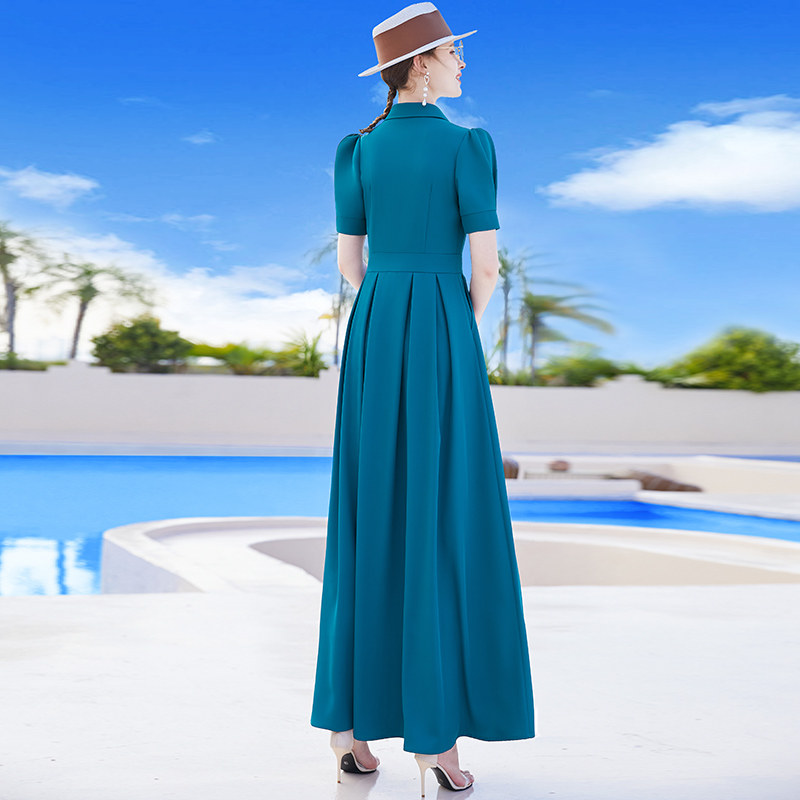 2022新款女夏高端奢华国际感连衣裙 帝弗润驰连衣裙