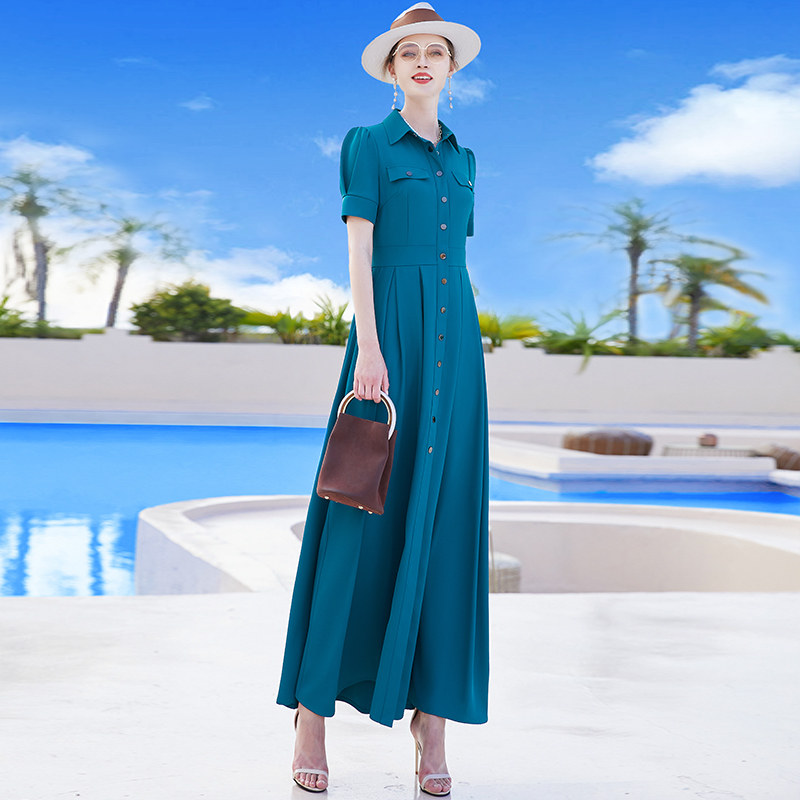 2022新款女夏高端奢华国际感连衣裙 帝弗润驰连衣裙