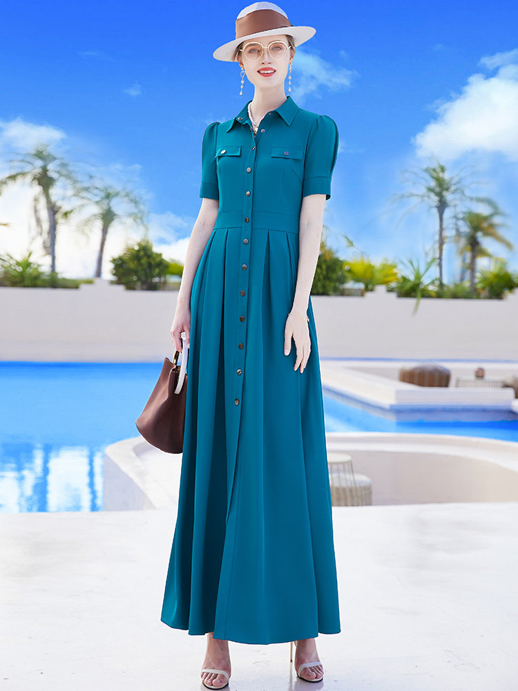 2022新款女夏高端奢华国际感连衣裙 帝弗润驰连衣裙