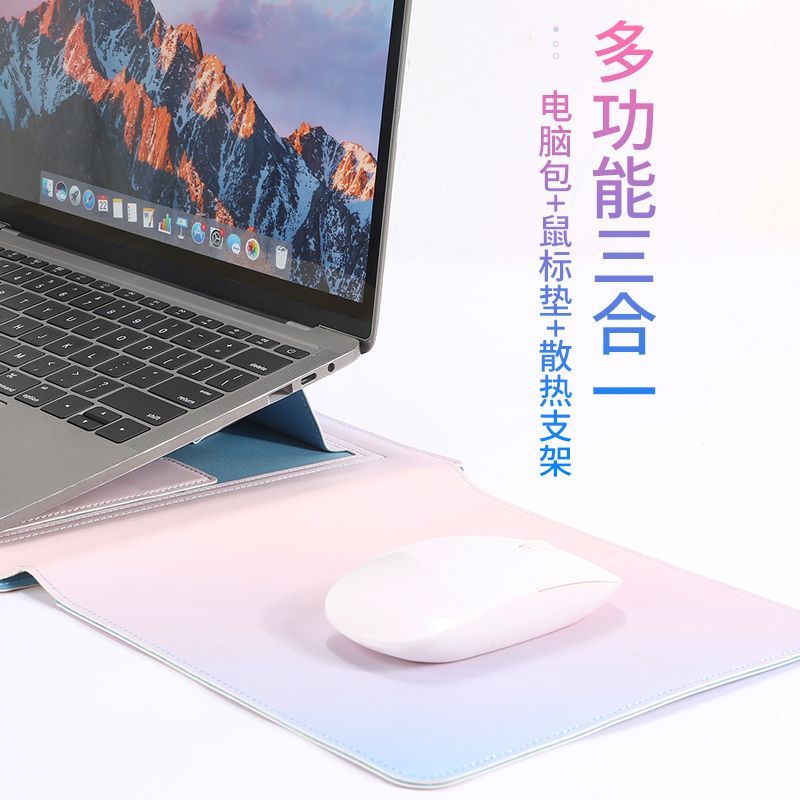 笔记本内胆包适用苹果macbookairm2保护套13寸华为matebook14英寸联想小新14寸女戴尔电脑包15小米保护包支架-图0