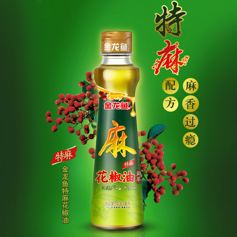 金龙鱼特麻花椒油400ML 特麻配方拌菜米线调味油 - 图0