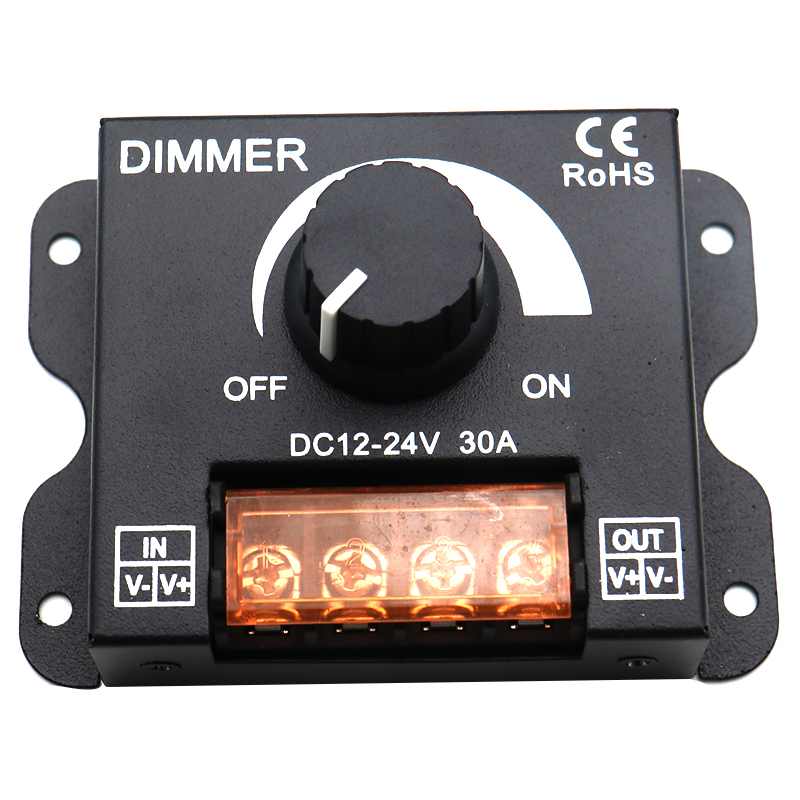 led调光器 软硬灯条灯带调光器亮度调节器 DIMMER 旋钮12V/24V30A - 图3