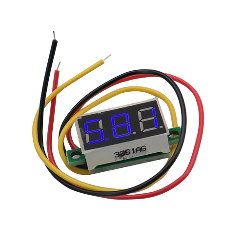 微型 0.36寸数码管DC0V-100V三线可变精度数显示/数字电压表-图3