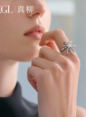 ZEGL设计师女小众秋冬烟花戒指