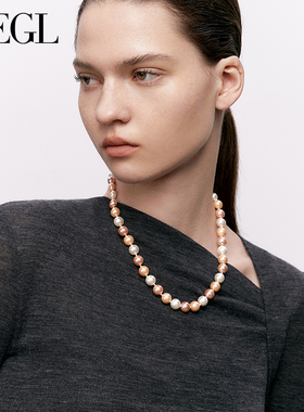 ZEGL时尚百搭混色珍珠项链