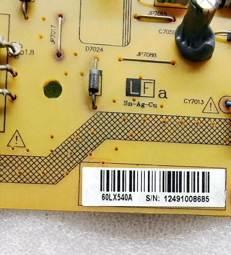 原装夏普LCD-60LX540A电源板 RUNTKA915WJQZ/WJN1/2 JSL4170-003B - 图2