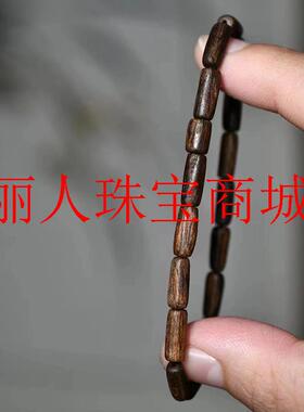 精挑奇楠沉香随型手串沉水级单圈文玩手链饰品百搭款男女同款送礼